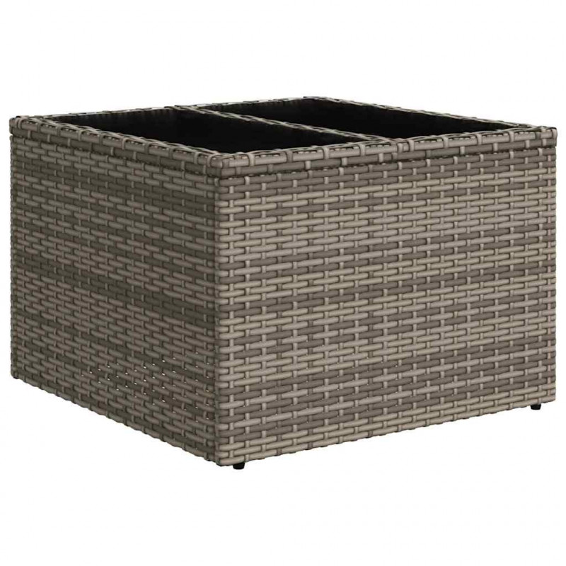 Zestaw Sof na Ogród z poduszką 11 pcs Jasnoszary polirattan