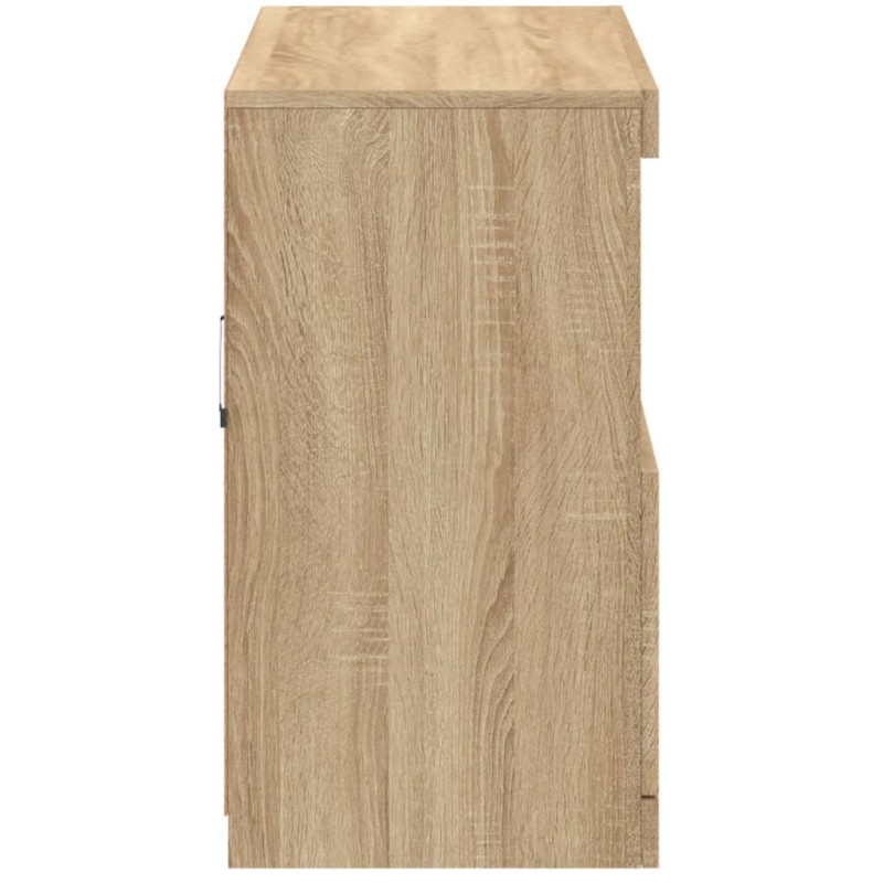 Szafka z oświetleniem LED, dąb sonoma, 81x37x67 cm