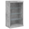 Szafka z oświetleniem LED, szarość betonu, 60,5x37x100 cm