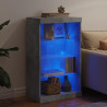 Szafka z oświetleniem LED, szarość betonu, 60,5x37x100 cm