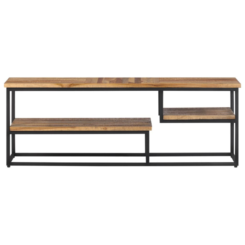 Szafka TV, 110x30x39 cm, lite drewno tekowe z odzysku