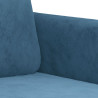 Fotel, niebieski, 60 cm, obity aksamitem