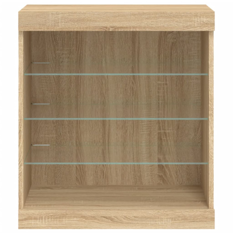 Szafka z oświetleniem LED, dąb sonoma, 60,5x37x67 cm