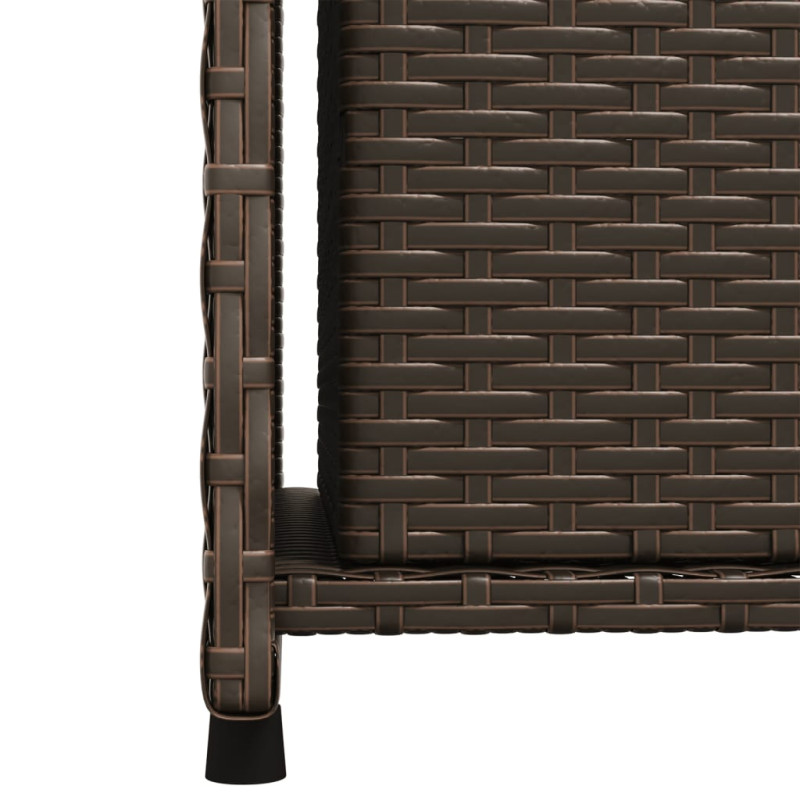 Szafka ogrodowa, brązowa, 50x55x115 cm, polirattan