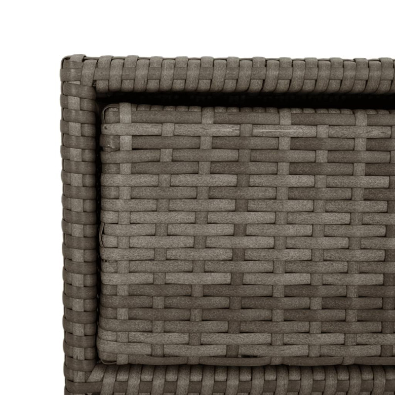 Szafka ogrodowa, szara, 55x59x69 cm, polirattan