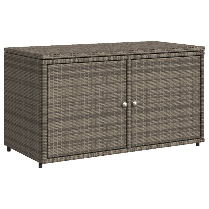 Szafka ogrodowa, szara, 110x55x60,5 cm, polirattan