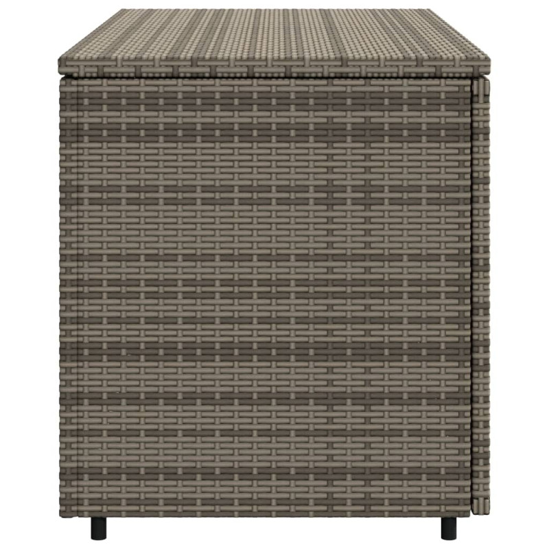Szafka ogrodowa, szara, 110x55x60,5 cm, polirattan
