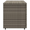 Szafka ogrodowa, szara, 110x55x60,5 cm, polirattan