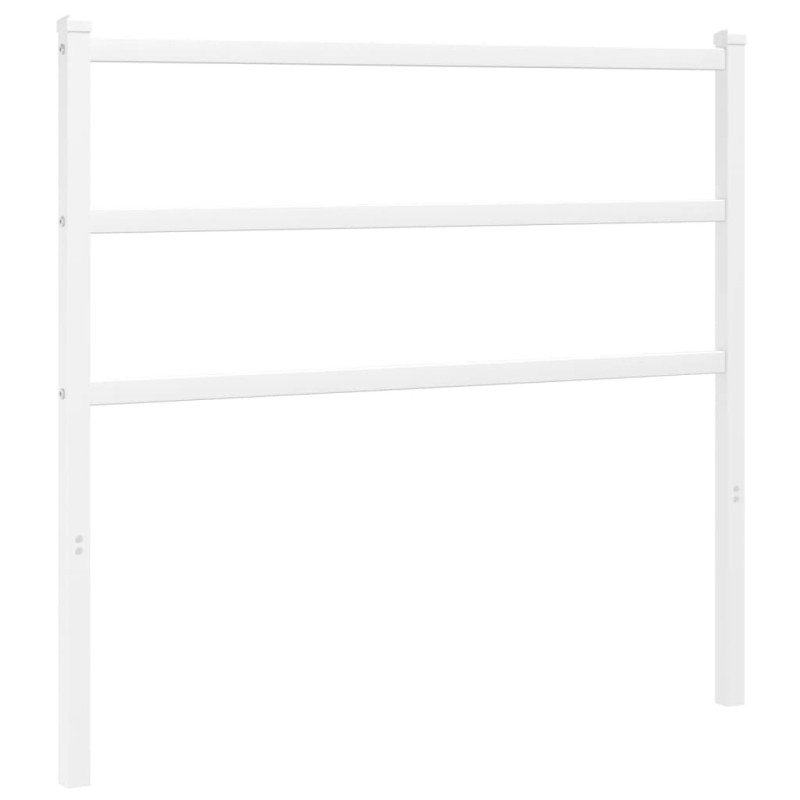 Metalowe wezgłowie, białe, 107 cm