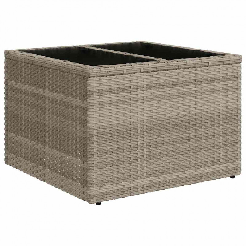Zestaw Sof na Ogród z poduszką 9 pcs Jasnoszary Technorattan