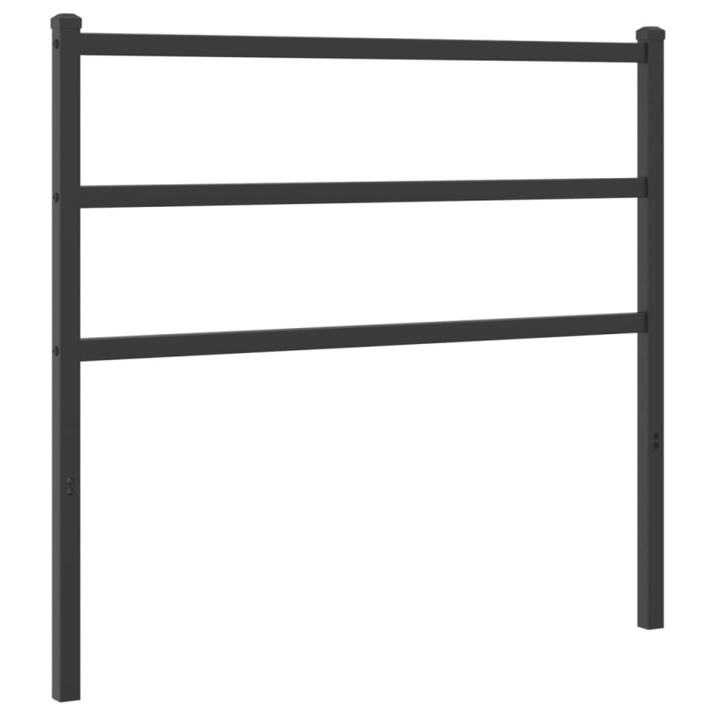Metalowe wezgłowie, czarne, 100 cm