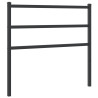 Metalowe wezgłowie, czarne, 100 cm
