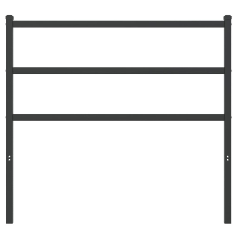 Metalowe wezgłowie, czarne, 100 cm