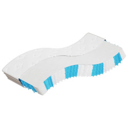 Materac kieszeniowy, średnia twardość, 90x200 cm