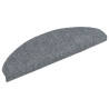 Samoprzylepne nakładki na schody, 10 szt., szare, 65x21x4 cm