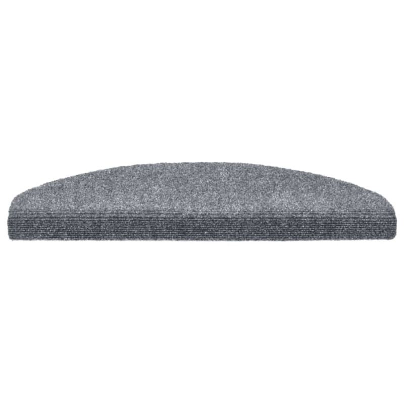 Samoprzylepne nakładki na schody, 10 szt., szare, 65x21x4 cm