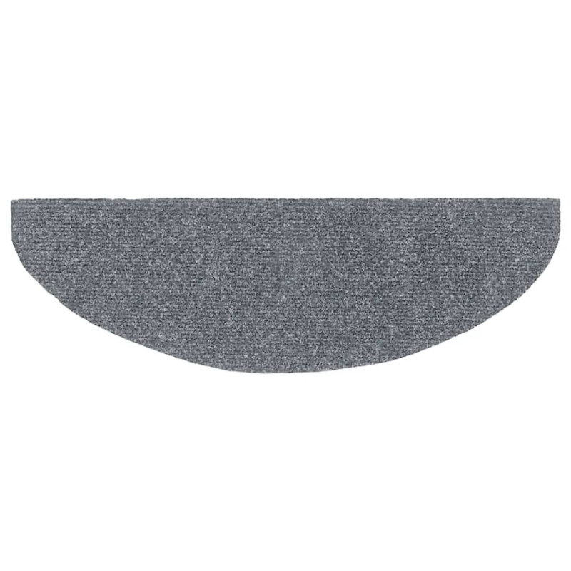 Samoprzylepne nakładki na schody, 10 szt., szare, 65x21x4 cm