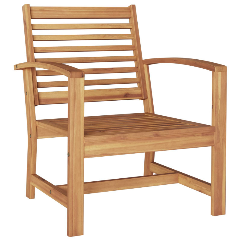 Zestaw Sof na Ogród 5 pcs Naturalny Lite drewno teakowe