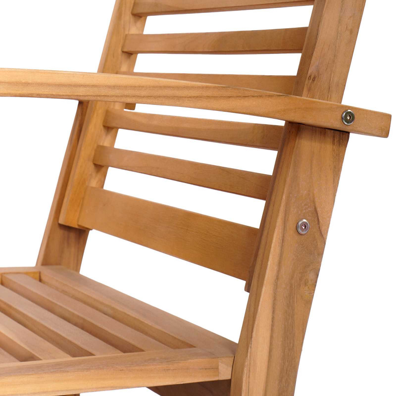 Zestaw Sof na Ogród 5 pcs Naturalny Lite drewno teakowe