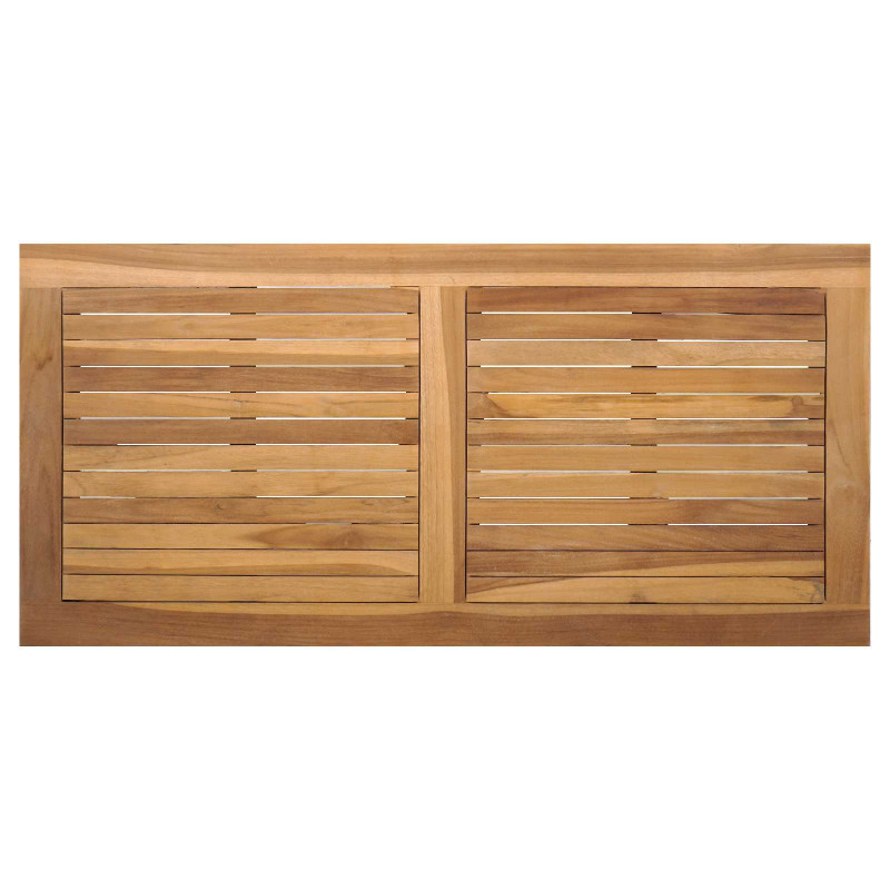 Zestaw Sof na Ogród 5 pcs Naturalny Lite drewno teakowe