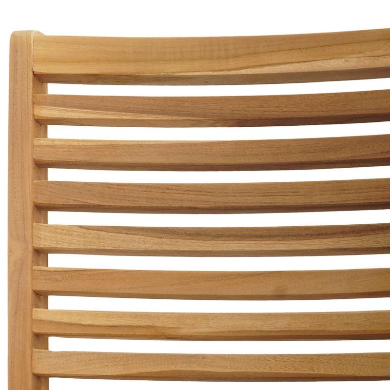 Zestaw do jadalni w ogrodzie 7 pcs Brązowy Lite drewno teakowe