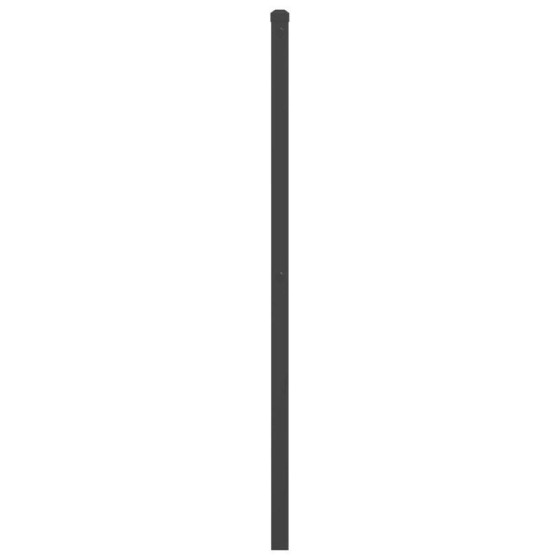 Metalowe wezgłowie, czarne, 180 cm