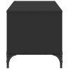 Szafka RTV, czarna, 102x40x41 cm, materiał drewnopochodny, stal