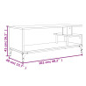 Szafka RTV, czarna, 102x40x41 cm, materiał drewnopochodny, stal
