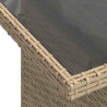 Zestaw Sof na Ogród z poduszką 10 pcs Beżowy Rattan poli