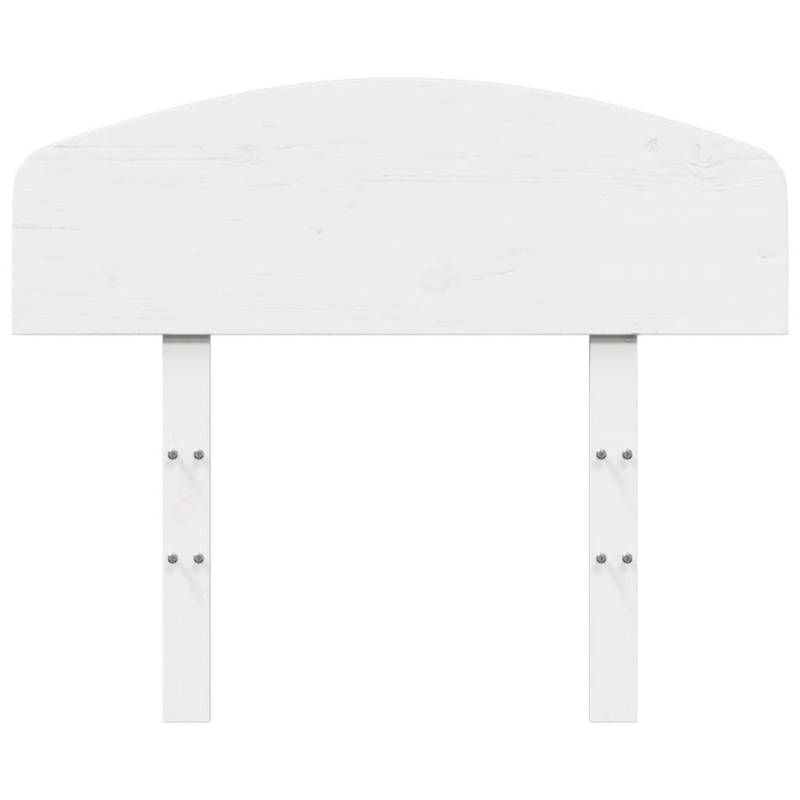 Wezgłowie łóżka, białe, 75 cm, lite drewno sosnowe