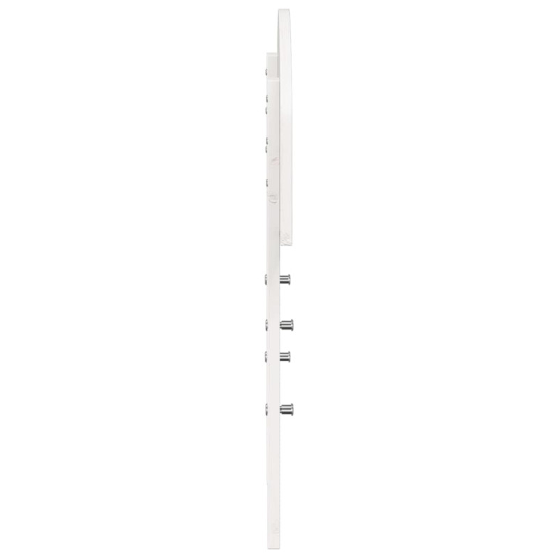 Wezgłowie łóżka, białe, 75 cm, lite drewno sosnowe