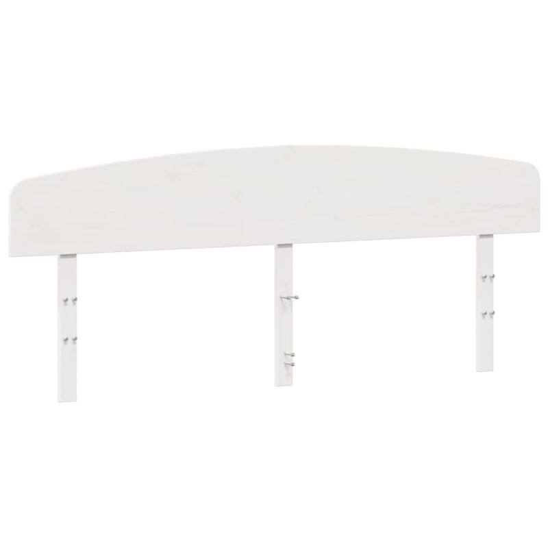 Wezgłowie do łóżka, białe, 200 cm, lite drewno sosnowe
