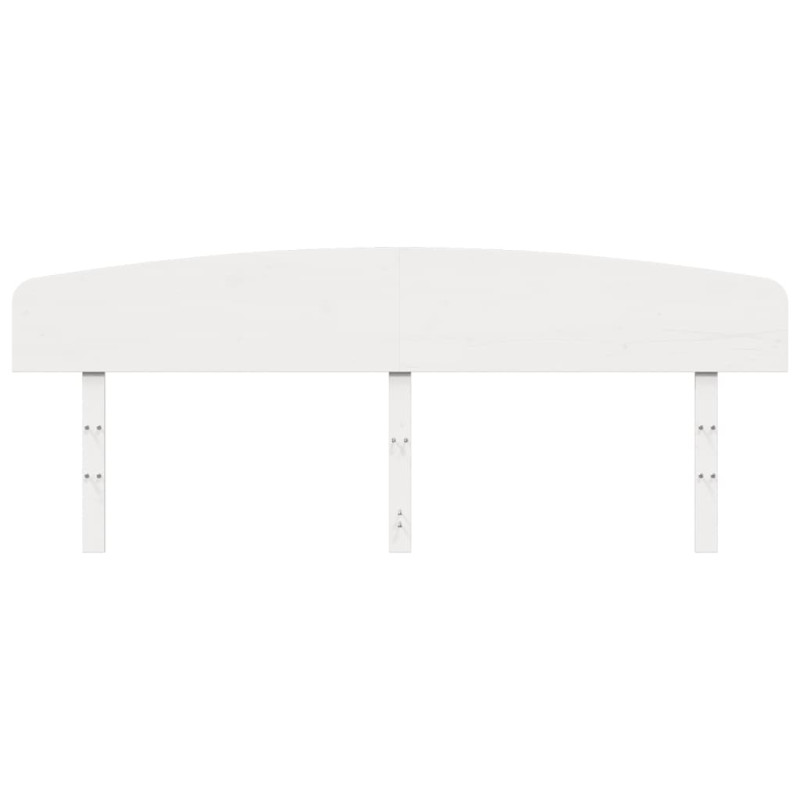 Wezgłowie do łóżka, białe, 200 cm, lite drewno sosnowe