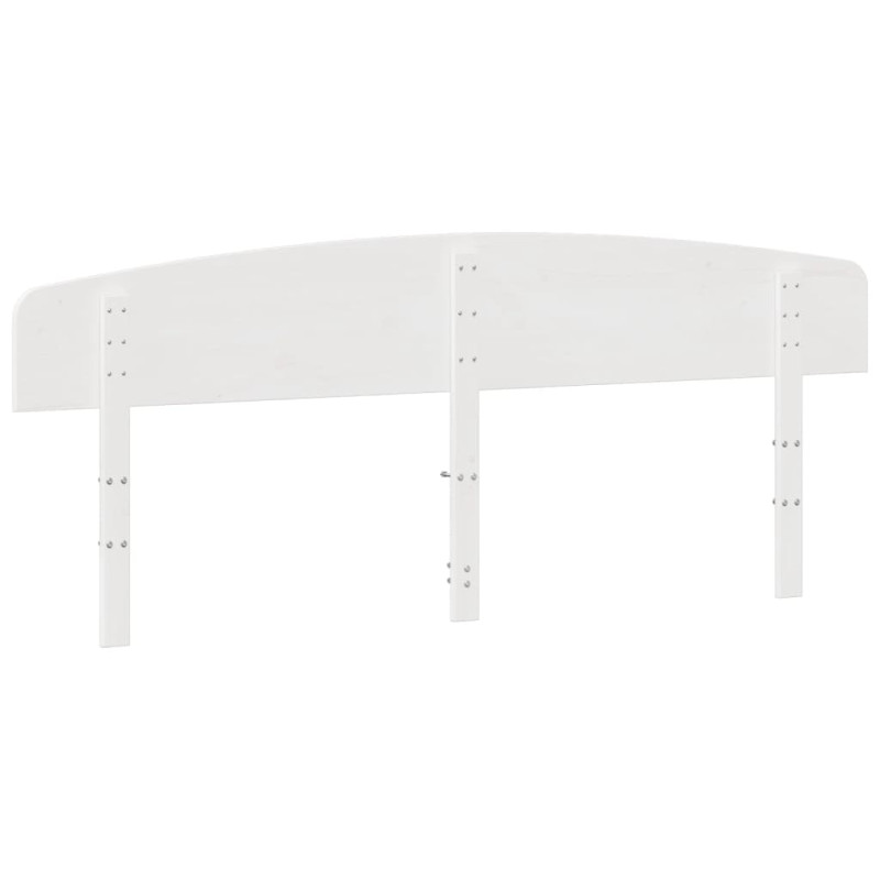 Wezgłowie do łóżka, białe, 200 cm, lite drewno sosnowe