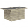 Zestaw Sof na Ogród z poduszką 8 pcs Jasnoszary Polirattan