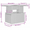 Zestaw Sof na Ogród z przechowywaniem 6 pcs Beżowy Polirattan