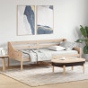 Łóżko dzienne bez materaca, 90x200 cm, lite drewno sosnowe