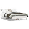 Rama łóżka bez materaca, biała, 120x190 cm, lite drewno sosnowe
