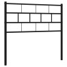 Metalowe wezgłowie, czarne, 75 cm
