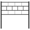 Metalowe wezgłowie, czarne, 75 cm