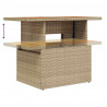 Zestaw Sof na Ogród z przechowywaniem 8 pcs Beżowy Polirattan