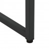 Szafka boczna, czarna, 105x35x75 cm, stal