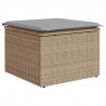 Zestaw Sof na Ogród z przechowywaniem 6 pcs Beżowy Polirattan