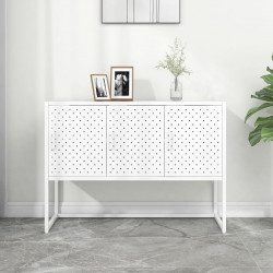 Szafka boczna, biała, 105x35x75 cm, stal