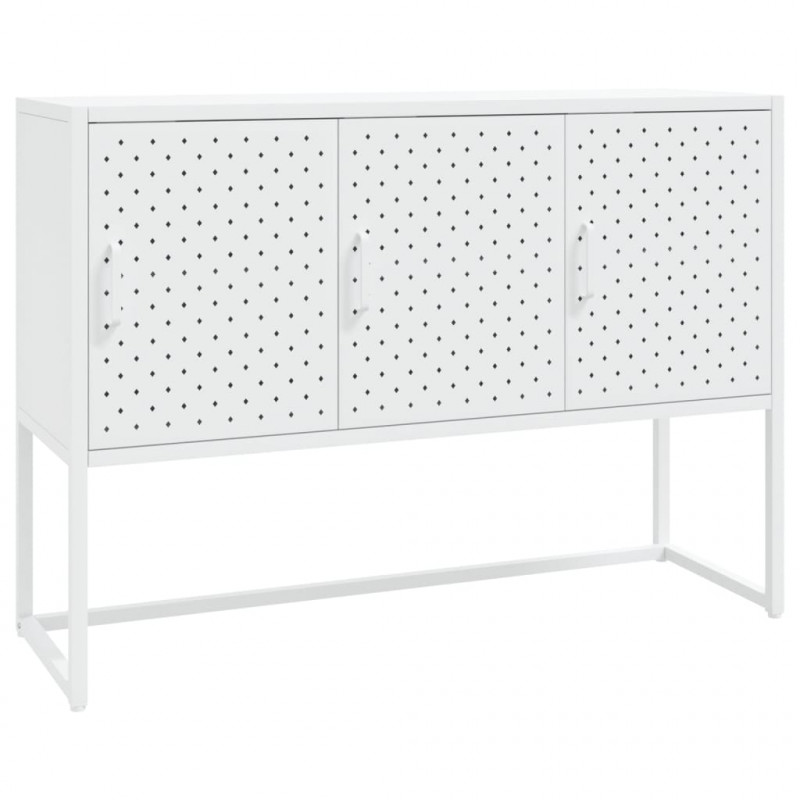 Szafka boczna, biała, 105x35x75 cm, stal