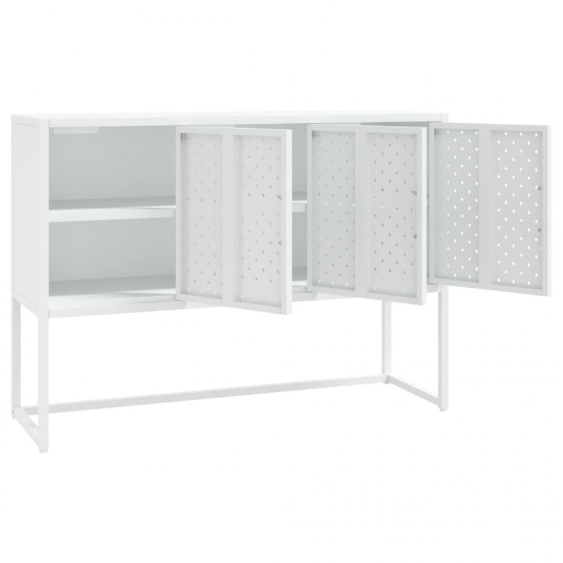 Szafka boczna, biała, 105x35x75 cm, stal