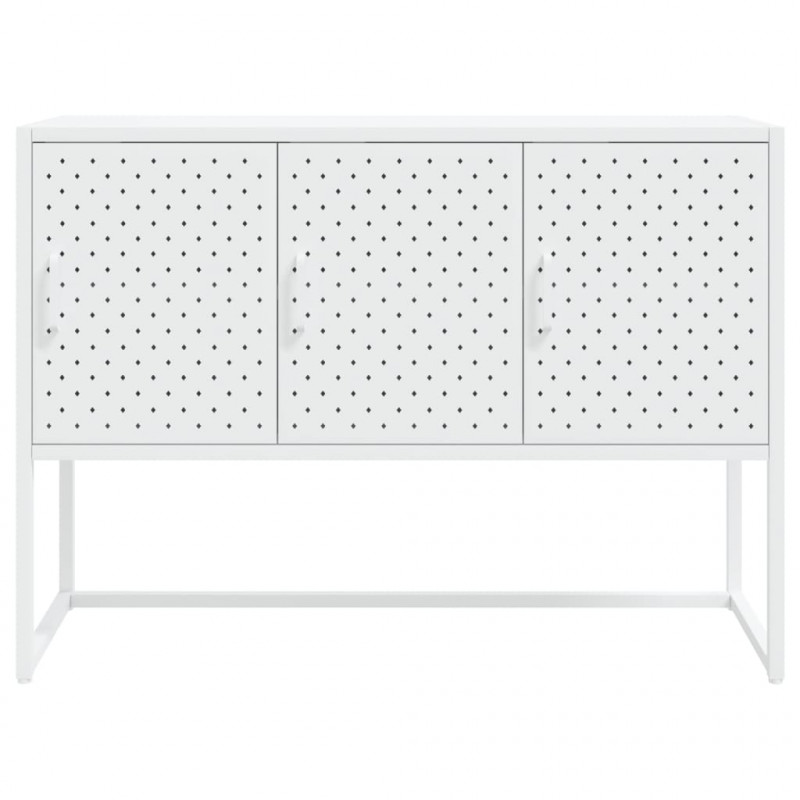 Szafka boczna, biała, 105x35x75 cm, stal