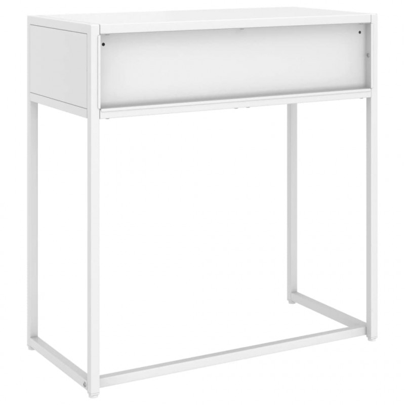 Stolik konsolowy, biały, 72x35x75 cm, stalowy
