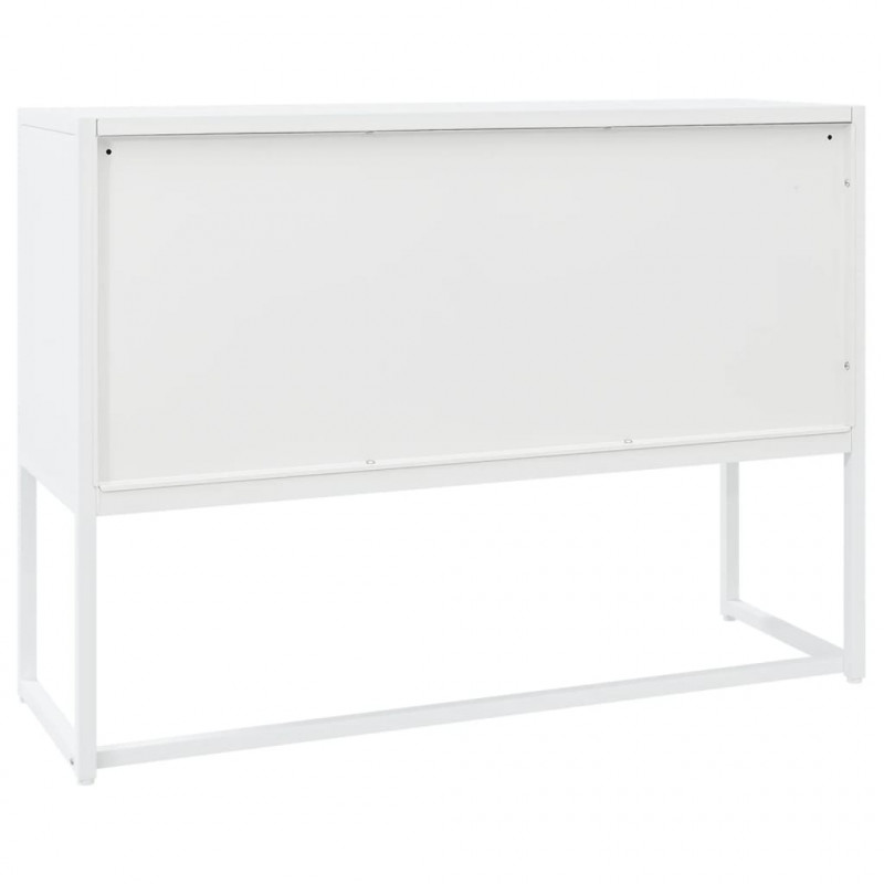 Szafka boczna, biała, 105x35x75 cm, stal