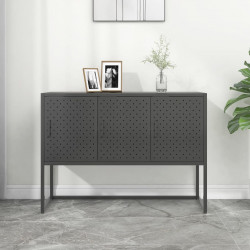 Szafka boczna, antracytowa, 105x35x75 cm, stal